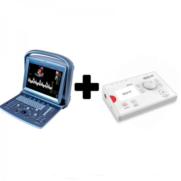 Savings pack: Chison ECO 5 ultrasound machine with 10 MHz linear probe + APS e4 therapeutic percutaneous electrolysis device Savings pack: Chison ECO 5 ultrasound machine with 10 MHz linear probe + APS e4 therapeutic percutaneous electrolysis device